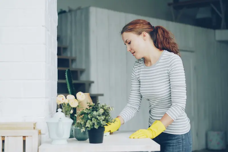 Cần tìm người giúp việc nhà tại TP.HCM — cô giúp việc lau dọn phòng khách sạch sẽ